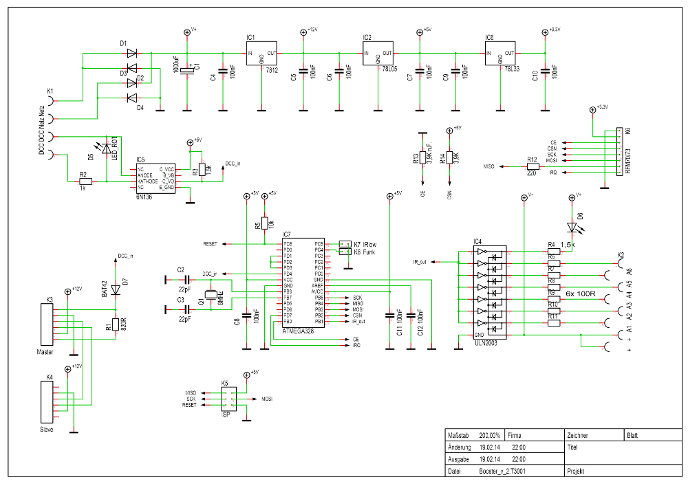 Booster V2 Schaltplan